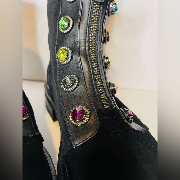 Kurt Geiger London Rainbow Black Bobby Boots - Picture 6 of 14